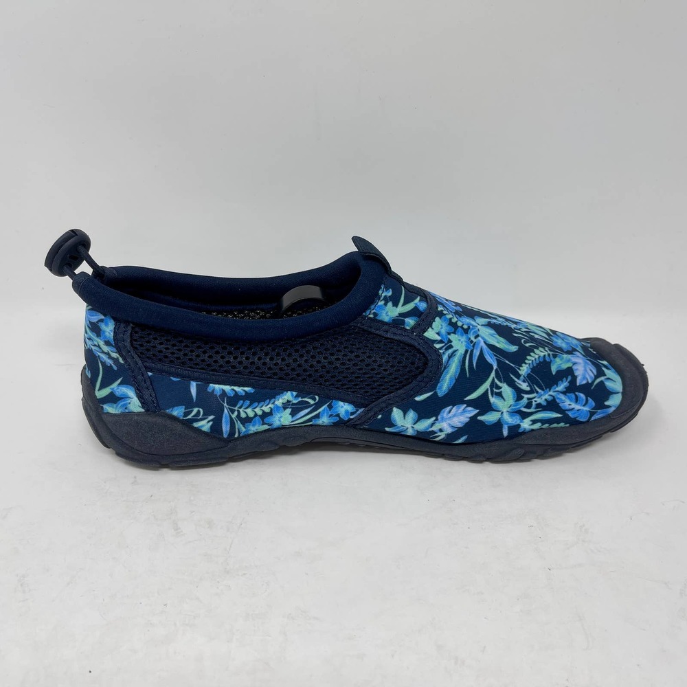 Lands End Water Shoes Women's Sz 7 Navy Floral 2400:J.7.1 - Picture 6 of 12